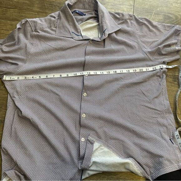 Stone Rose Size 6 (XXL) Short Sleeve Sport Performance Shirt‎ Blue-Pink Design - Picture 7 of 9
